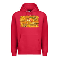 Cardinal Mango Background Premium Hoodie - Jasminsmagicworld