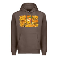 Coffee Mango Background Premium Hoodie - Jasminsmagicworld