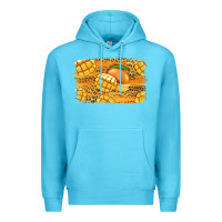Ocean Blue Mango Background Premium Hoodie - Jasminsmagicworld