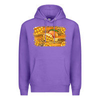Purple Mango Background Premium Hoodie - Jasminsmagicworld