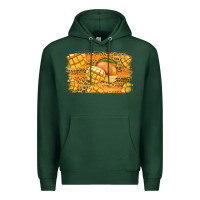 Sports Green Mango Background Premium Hoodie - Jasminsmagicworld