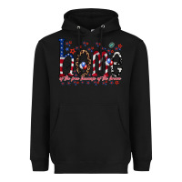 Black home of the free Heavyweight Hoodie - RacoonDesign