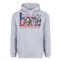 Heather Grey home of the free Heavyweight Hoodie - RacoonDesign
