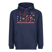 Navy home of the free Heavyweight Hoodie - RacoonDesign