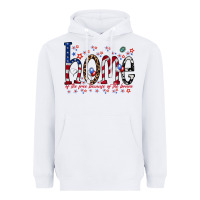 White home of the free Heavyweight Hoodie - RacoonDesign