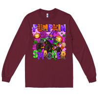 Burgundy pumpkin smasher Long Sleeve Tee - AdoDesignShop