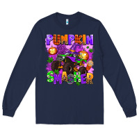 Navy pumpkin smasher Long Sleeve Tee - AdoDesignShop