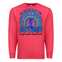 Cardinal we wear blue for autism accept understand love Premium Sweatshirt - Artiststas