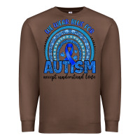 Chestnut we wear blue for autism accept understand love Premium Sweatshirt - Artiststas