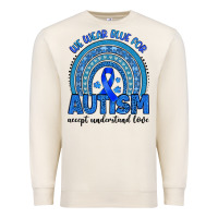 Sandshell we wear blue for autism accept understand love Premium Sweatshirt - Artiststas