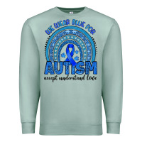 Seafoam we wear blue for autism accept understand love Premium Sweatshirt - Artiststas