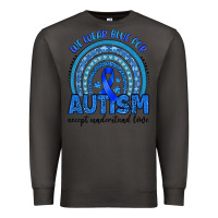 Smoke we wear blue for autism accept understand love Premium Sweatshirt - Artiststas