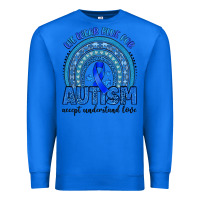 True Royal we wear blue for autism accept understand love Premium Sweatshirt - Artiststas