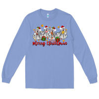 Colony Blue merry christmas pantasmas ghost christmas Long Sleeve Tee - Zillion Design Studio