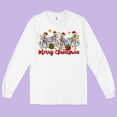 Long Sleeve Tee merry christmas pantasmas ghost christmas