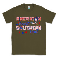 Army Green American heart southern soul Classic Tee - texasbilliewilder
