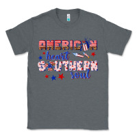 Charcoal Heather American heart southern soul Classic Tee - texasbilliewilder