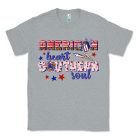 Heather Grey American heart southern soul Classic Tee - texasbilliewilder