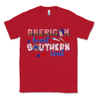 Red American heart southern soul Classic Tee - texasbilliewilder