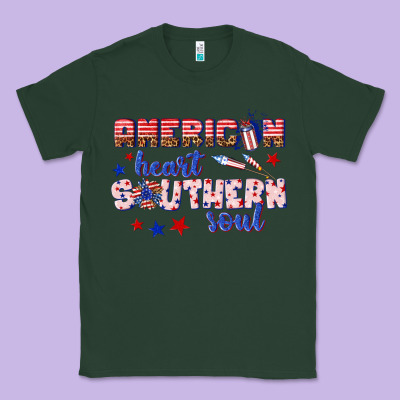 Classic Tee American heart southern soul