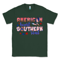 Sports Green American heart southern soul Classic Tee - texasbilliewilder