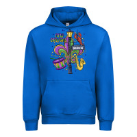 Cobalt new orleans mardi gras streets Urban Hoodie - MaliasSmallBusiness