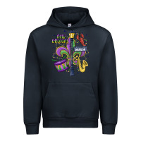 Navy new orleans mardi gras streets Urban Hoodie - MaliasSmallBusiness