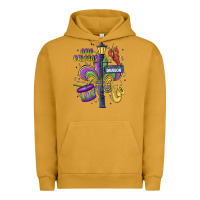 Pigment Peanut Butter new orleans mardi gras streets Urban Hoodie - MaliasSmallBusiness