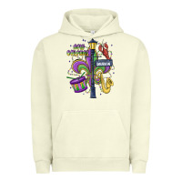 Pigment Pistachio new orleans mardi gras streets Urban Hoodie - MaliasSmallBusiness