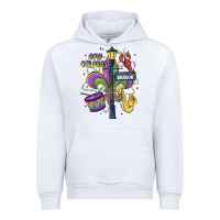 White new orleans mardi gras streets Urban Hoodie - MaliasSmallBusiness