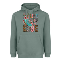 Sage live on the edge ice skating Heavyweight Hoodie - FaDigitalArtStudio