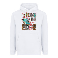 White live on the edge ice skating Heavyweight Hoodie - FaDigitalArtStudio