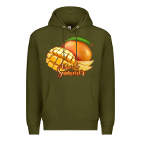 Army Green Mango Tropical Summer Premium Hoodie - Jasminsmagicworld