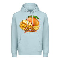 Blue Mist Mango Tropical Summer Premium Hoodie - Jasminsmagicworld