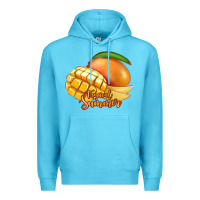 Ocean Blue Mango Tropical Summer Premium Hoodie - Jasminsmagicworld