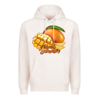 Pale Pink Mango Tropical Summer Premium Hoodie - Jasminsmagicworld