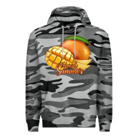 Slate Camo Mango Tropical Summer Premium Hoodie - Jasminsmagicworld