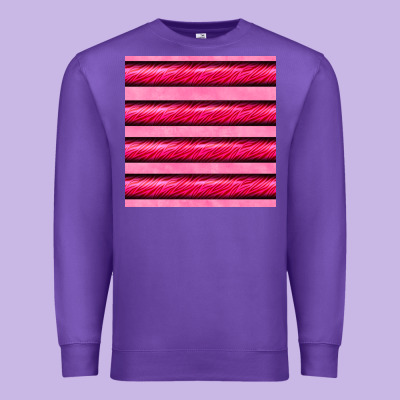 Valentines Day Zebra Stripes Seamless Pattern Premium Sweatshirt Designed By Bundleandbundleshop