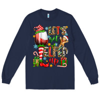 Navy let's get elfed up Long Sleeve Tee - Zillion Design Studio