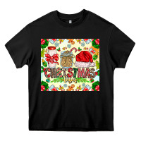 Black Christmas Vibes Heavy Core Tee - CowhideDigitalArt