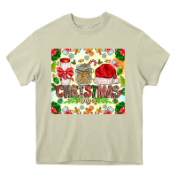 Mossy Christmas Vibes Heavy Core Tee - CowhideDigitalArt
