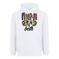 White mini of both Heavyweight Hoodie - CowhideDigitalArt