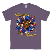 Lavender American honey with bee Classic Tee - texasbilliewilder