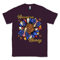Plum American honey with bee Classic Tee - texasbilliewilder