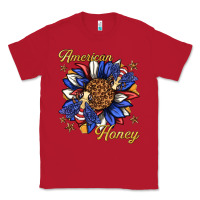 Red American honey with bee Classic Tee - texasbilliewilder