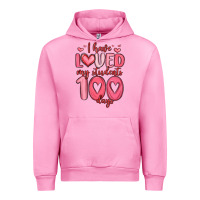 Fuchsia Pink i have loved my students 100 days Urban Hoodie - MaliasSmallBusiness
