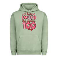 Pigment Oil Green i have loved my students 100 days Urban Hoodie - MaliasSmallBusiness