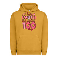 Pigment Peanut Butter i have loved my students 100 days Urban Hoodie - MaliasSmallBusiness