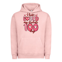 Pigment Salmon i have loved my students 100 days Urban Hoodie - MaliasSmallBusiness