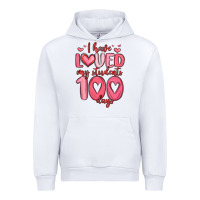 White i have loved my students 100 days Urban Hoodie - MaliasSmallBusiness